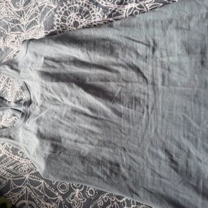 Light blue distressed Lulu Racerback tank